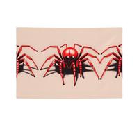 WZYCWB Jolie bannière de fête imprimée petite araignée rouge, 119,4 x 180,3 cm, parfaite pour les anniversaires, les vacances, les remises de diplôme et les anniversaires.