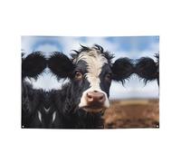 WZYCWB Jolie bannière de fête vache pour les anniversaires, les chants de Noël, les remises de diplôme et les anniversaires.