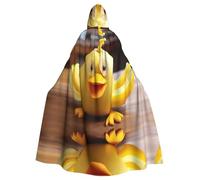 WZYCWB Jolie cape à capuche à motif canetons pour Halloween, fête et réunion de famille