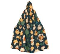 WZYCWB Jolie cape à capuche avec motif lapin de dessin animé pour Halloween, fête et réunion de famille