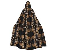 WZYCWB Jolie cape à capuche imprimée de petit tigre adaptée pour un bal masqué, une fête d'Halloween, un cosplay