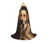 WZYCWB Jolie cape à capuche imprimée Labrador L parfaite pour les magiciens et les costumes de jeu de rôle (S-L)
