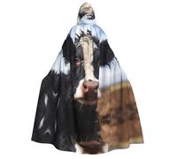 WZYCWB Jolie cape à capuche pour adulte - Parfaite pour les fêtes d'Halloween, le cosplay, les spectacles sur scène et les réunions à thème.