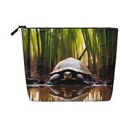 WZYCWB Jolie trousse de maquillage à motif de tortue, trousse de maquillage de voyage, sac de rangement multifonctionnel, rangement pour les nécessités quotidiennes