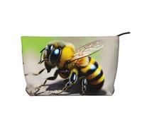 WZYCWB Jolie trousse de maquillage en velours côtelé avec fermeture éclair pour femme, adaptée pour les voyages et le rangement quotidien, les cosmétiques