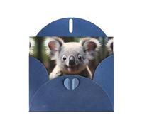 WZYCWB Jolies cartes de vacances imprimées bleu koala - Parfaites pour les vœux de vacances réconfortants