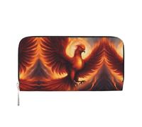 WZYCWB Jolies pochettes en cuir avec fermeture éclair et porte-cartes - Parfaites pour les voyages ou un usage quotidien, Un joli phénix, Taille unique