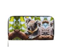 WZYCWB Jolies pochettes en cuir avec fermeture éclair et porte-cartes - Parfaites pour les voyages ou un usage quotidien, A Little Koala, Taille unique