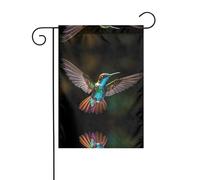 WZYCWB Jolis drapeaux de jardin en forme de colibri - 30,5 x 45,7 cm, drapeaux décoratifs de jardin à suspendre
