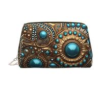 WZYCWB Juicy Peach Trousse à maquillage en cuir Motif pêche - Parfait pour les bagages à main ou l'organisation de la maison, Bijoux sur un motif, Taille unique