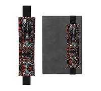 WZYCWB Kasbah Style Imprimé Grande Capacité PVC Pen Holder + Creative Diary Pen Bag Set avec Bande élastique Design Antidérapant