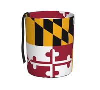WZYCWB La poubelle de voiture suspendue avec drapeau de l'État du Maryland convient à de nombreux types de voitures. Elle est pratique et pratique, et est tout simplement le partenaire parfait pour la