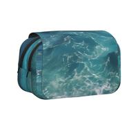 WZYCWB La trousse à crayons portable Deep Ocean Printing est idéale pour organiser les stylos au bureau ou ranger des pinceaux de maquillage