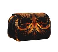 WZYCWB La trousse à crayons portable Golden Phoenix est idéale pour organiser des stylos au bureau ou ranger des pinceaux de maquillage