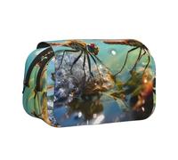 WZYCWB La trousse à crayons portable silencieuse libellule est idéale pour organiser les stylos au bureau ou ranger des pinceaux de maquillage