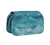 WZYCWB La trousse portable Deep Blue Sea est idéale pour organiser les stylos au bureau ou ranger des pinceaux de maquillage