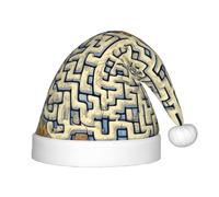 WZYCWB Labyrinthe Treasure Map New Year Party Kids Hat Christmas Event Stage Performance Holiday Party Scene Kids Fashion Christmas Hat