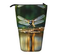 WZYCWB Le porte-stylo rétractable imprimé libellule est adapté pour une utilisation comme simple trousse de maquillage, portefeuille, etc.