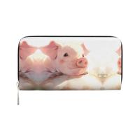 WZYCWB Les cochons sont à la recherche. Portefeuille zippé imprimé parfait pour les voyages, les affaires et le quotidien. Peut contenir des téléphones portables et de l'argent.