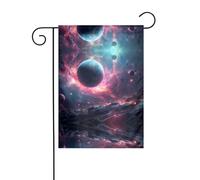 WZYCWB Les étoiles tombent. Drapeaux décoratifs de jardin imprimés, petits drapeaux d'extérieur imperméables, décoration d'ambiance festive