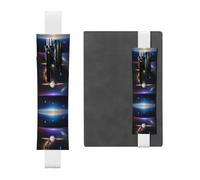 WZYCWB Les pochettes à crayons Cosmic Saturn Diary, les porte-stylos en PVC et les porte-stylos avec bandes élastiques et marque-pages sont le meilleur choix de cadeau.