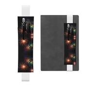 WZYCWB Les pochettes à crayons Fireworks Diary en PVC, les porte-stylos avec bandes élastiques et marque-pages sont le meilleur choix de cadeau.