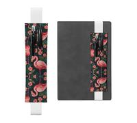 WZYCWB Les pochettes à crayons flamant rose, les porte-stylos en PVC et les porte-stylos avec bandes élastiques et marque-pages sont le meilleur choix de cadeau.