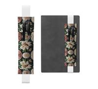 WZYCWB Les pochettes à crayons Gardenia Umbrella Diary en PVC, les porte-stylos et les porte-stylos avec bandes élastiques et marque-pages sont le meilleur choix de cadeau.