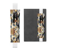 WZYCWB Les pochettes à crayons géométriques pour journal intime, les porte-stylos en PVC et les porte-stylos avec bandes élastiques et marque-pages sont le meilleur choix de cadeau.