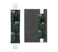 WZYCWB Les pochettes à crayons Green Creeper Diary en PVC, les porte-stylos et les porte-stylos avec bandes élastiques et marque-pages sont le meilleur choix de cadeau., blanc, Taille unique