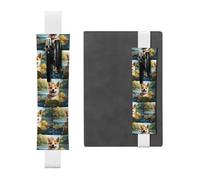 WZYCWB Les pochettes à crayons Happy Shiba Inu Diary en PVC, les porte-stylos et les porte-stylos avec bandes élastiques et marque-pages sont le meilleur choix de cadeau.