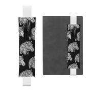 WZYCWB Les pochettes à crayons Hippopotame Abstrait, les porte-stylos en PVC et les porte-stylos avec bandes élastiques et marque-pages sont le meilleur choix de cadeau.