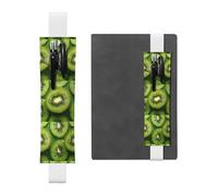 WZYCWB Les pochettes à crayons Kiwi Fruit Diary, les porte-stylos en PVC et les porte-stylos avec bandes élastiques et marque-pages sont les meilleurs choix de cadeau.