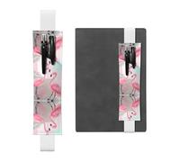 WZYCWB Les pochettes à crayons Love Flamingo Diary, les porte-stylos en PVC et les porte-stylos avec bandes élastiques et marque-pages sont le meilleur choix de cadeau.