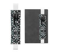 WZYCWB Les pochettes à crayons Panda avec visage mignon, les porte-stylos en PVC et les porte-stylos avec bandes élastiques et marque-pages sont le meilleur choix de cadeau.