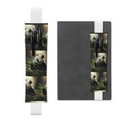 WZYCWB Les pochettes à crayons Panda Diary en PVC, les porte-stylos et les porte-stylos avec bandes élastiques et marque-pages sont le meilleur choix de cadeau.