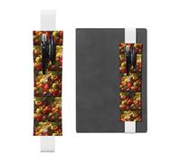 WZYCWB Les pochettes à crayons pour hamster et fruits, les porte-stylos en PVC et les porte-stylos avec bandes élastiques et marque-pages sont le meilleur choix de cadeau.