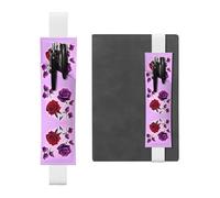 WZYCWB Les pochettes à crayons roses rouges et violettes, les porte-stylos en PVC et les porte-stylos avec bandes élastiques et marque-pages sont le meilleur choix de cadeau.