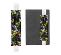 WZYCWB Les pochettes à crayons Waterfall Views Diary, les porte-stylos en PVC et les porte-stylos avec bandes élastiques et marque-pages sont le meilleur choix de cadeau.