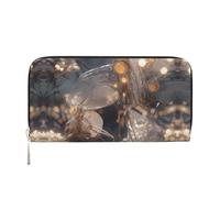 WZYCWB Les pochettes en cuir avec fermeture éclair et porte-cartes sont parfaites pour les voyages ou un usage quotidien, Animaux transparents, Taille unique