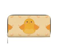 WZYCWB Les pochettes en cuir avec fermeture éclair et porte-cartes sont parfaites pour les voyages ou un usage quotidien, Dessin animé Poussin, Taille unique