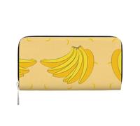 WZYCWB Les pochettes en cuir avec fermeture éclair et porte-cartes sont parfaites pour les voyages ou un usage quotidien, Banane dessin animé, Taille unique
