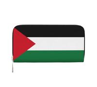 WZYCWB Les pochettes en cuir avec fermeture éclair et porte-cartes sont parfaites pour les voyages ou un usage quotidien, Drapeau de l'État de Palestine, taille unique