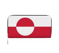 WZYCWB Les pochettes en cuir avec motif drapeau polonais sont parfaites pour les voyages ou un usage quotidien, Drapeau Groenland, Taille unique