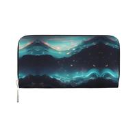 WZYCWB Les pochettes en cuir corail avec fermeture éclair et porte-cartes sont parfaites pour les voyages ou un usage quotidien, Stars de science-fiction, One Size