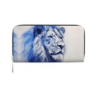 WZYCWB Les pochettes en cuir de cochon minuscule avec fermeture éclair et porte-cartes sont parfaites pour les voyages ou un usage quotidien, Le lion silencieux, Taille unique