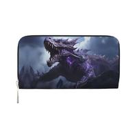 WZYCWB Les pochettes en cuir de cochon minuscule avec fermeture éclair et porte-cartes sont parfaites pour les voyages ou un usage quotidien, Le dragon rugissant., Taille unique