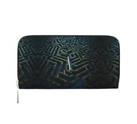 WZYCWB Les pochettes en cuir de vache à lait avec fermeture éclair et porte-cartes sont parfaites pour les voyages ou un usage quotidien, Maze Town, Taille unique