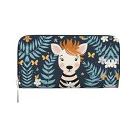 WZYCWB Les pochettes en cuir Flag of Texas avec fermeture éclair et porte-cartes sont parfaites pour les voyages ou un usage quotidien, Zébré, One Size