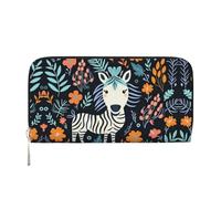 WZYCWB Les pochettes en cuir Flag of Texas avec fermeture éclair et porte-cartes sont parfaites pour les voyages ou un usage quotidien, Motif zèbre, One Size